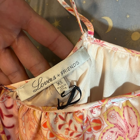 GWP! NWT LOVERS & FRIENDS VALENTINA MAXI DRESS SIZE XS PAISLEY MULTI MIX PRINT - Picture 6 of 16